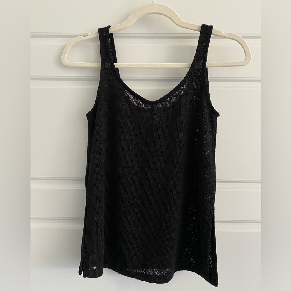 H&M Black knit viscose Top XS